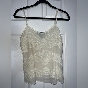 💎 100% Silk INC Lace Cream Camisole